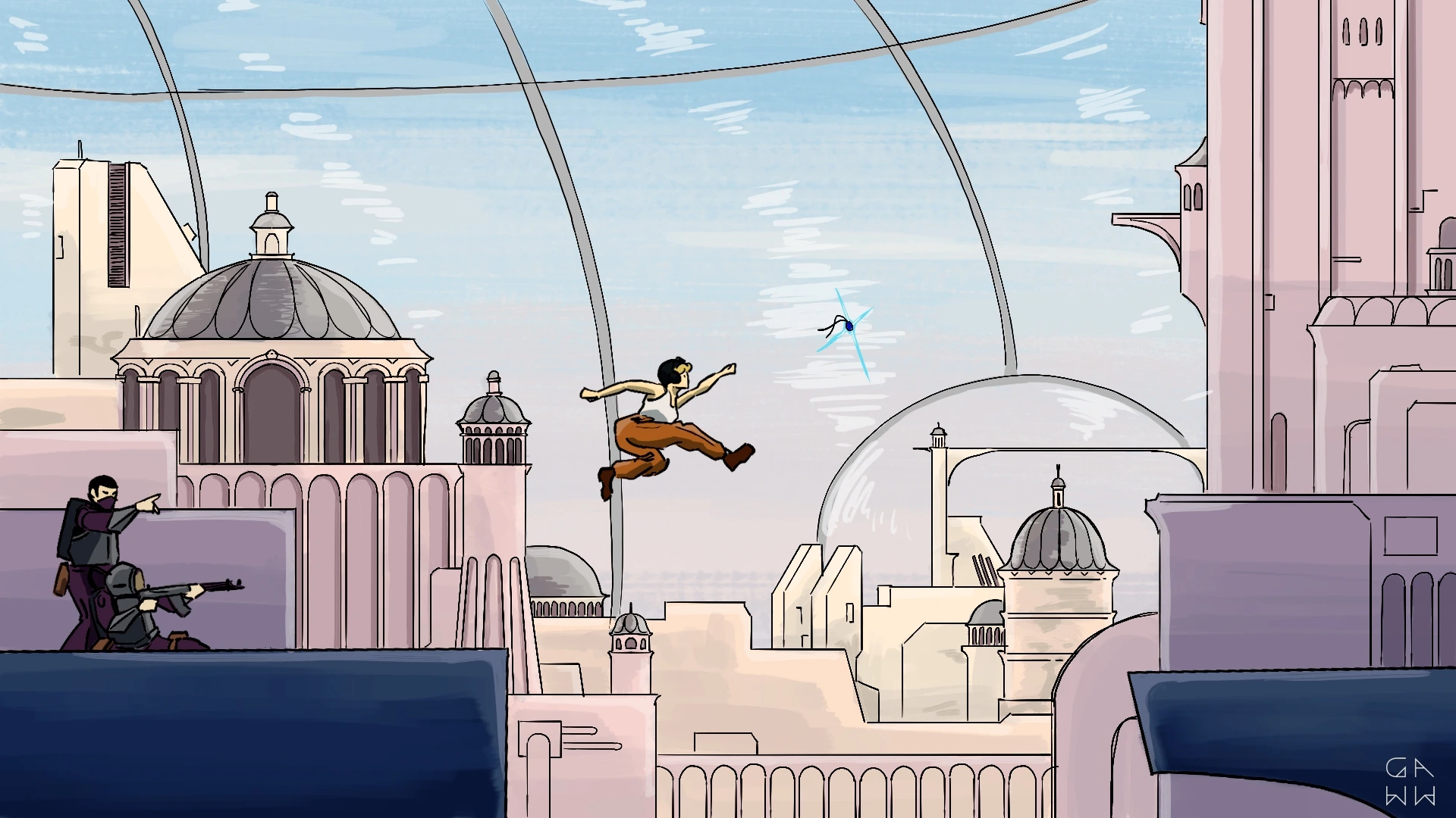 Concept art : la ville engloutie